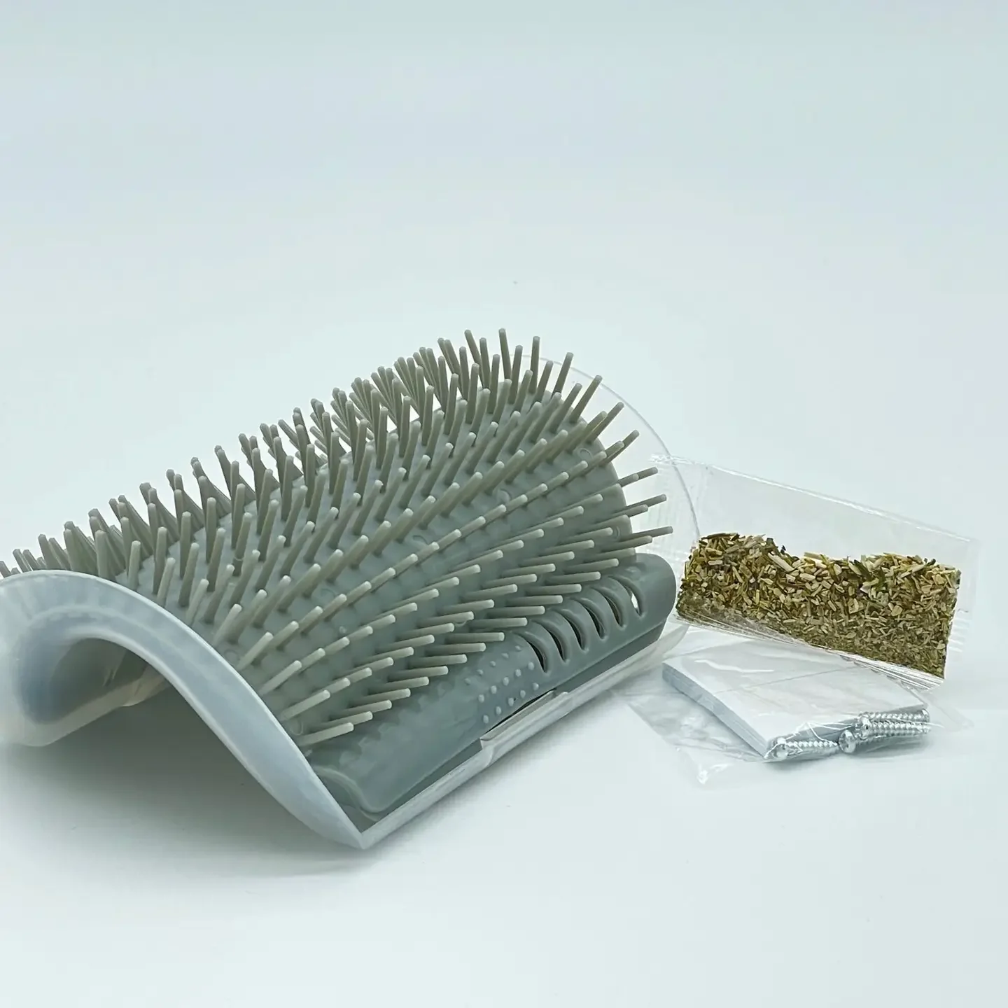 The Cool Kat Groomer For Cats-Wallmount and Catnip-full view.webp