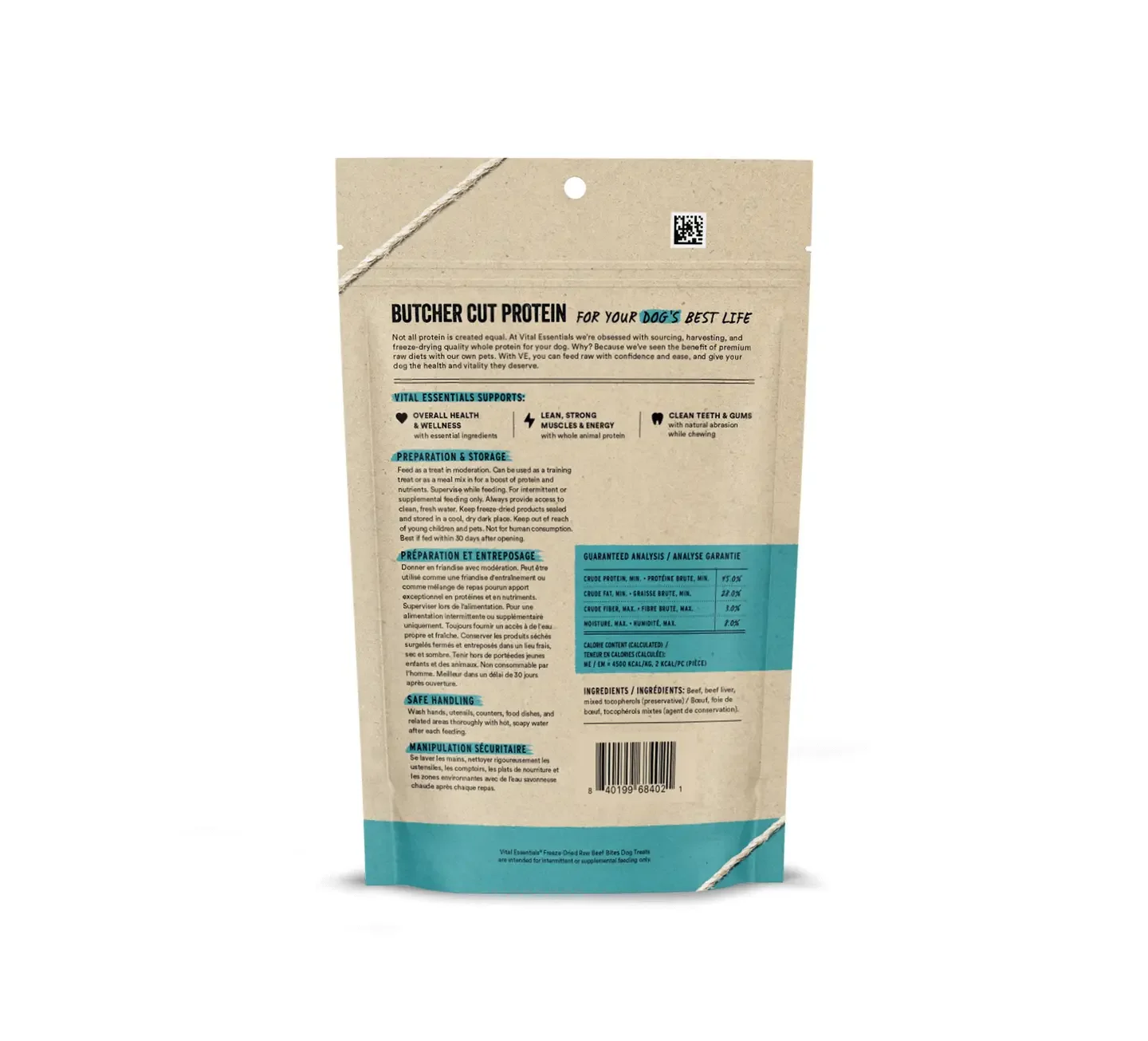 Vital Essentials Beef Bites Dog Treats-all natural-back.webp