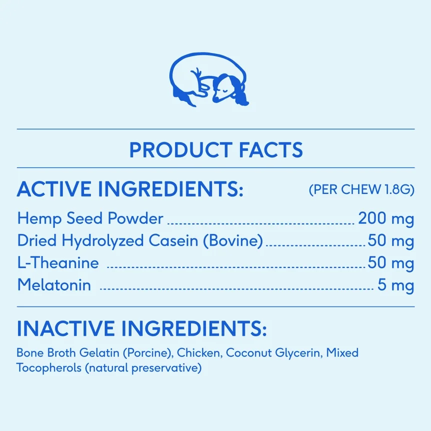 Calm Chews - Native Pet - Product Facts.webp