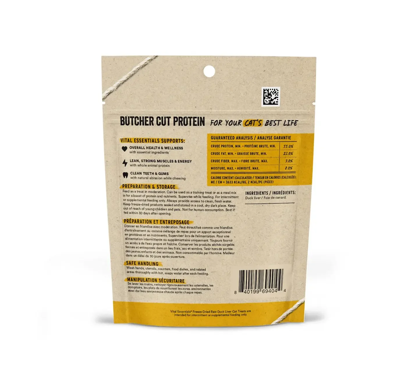 Vital Essentials Duck Liver Fd Dog and Cat Treat-ingredients 0.9 oz.webp