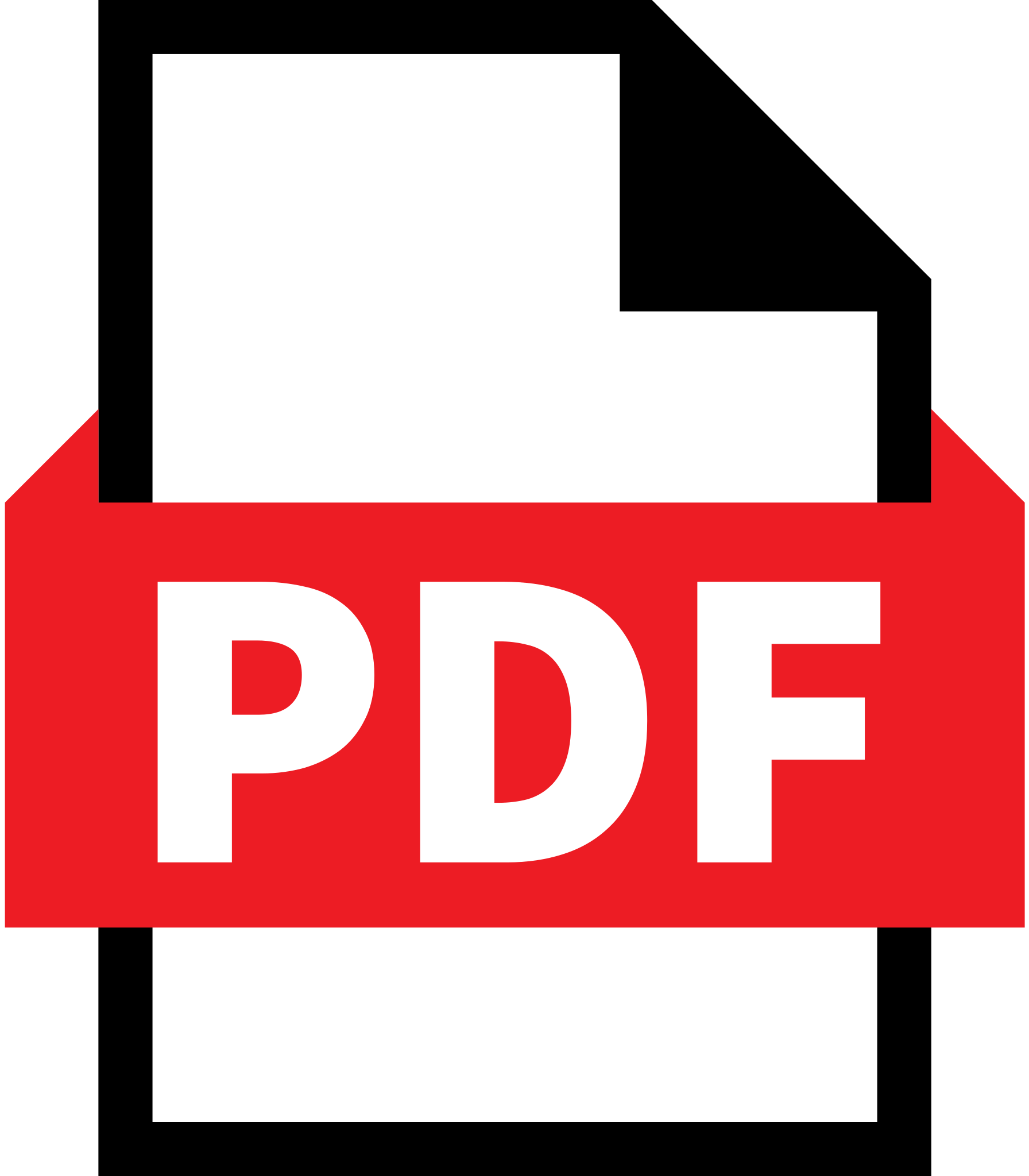 PDF icon with red banner and white letters.