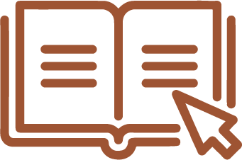 Open book with a cursor pointer
