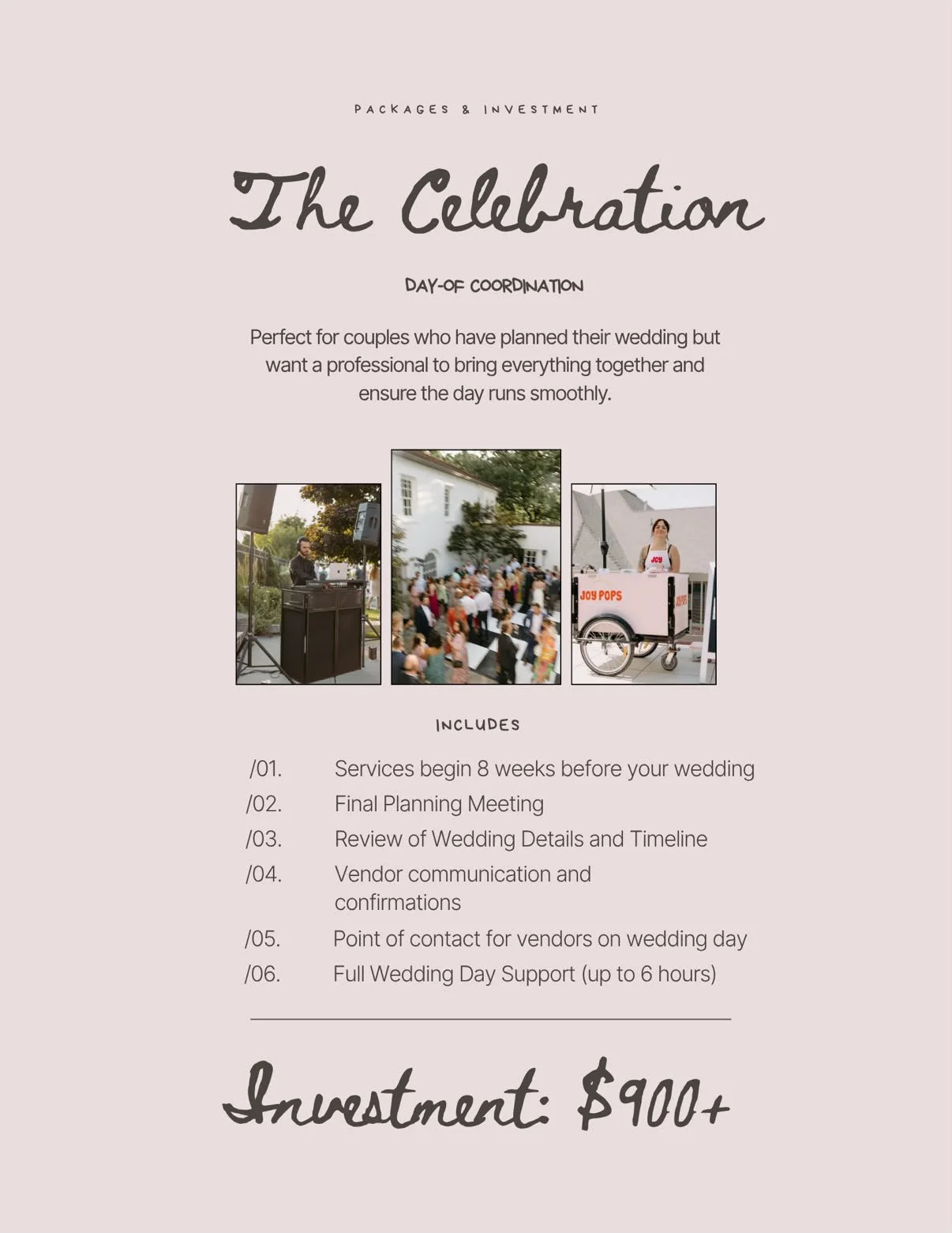 The Celebration: Day-Of Coordination
