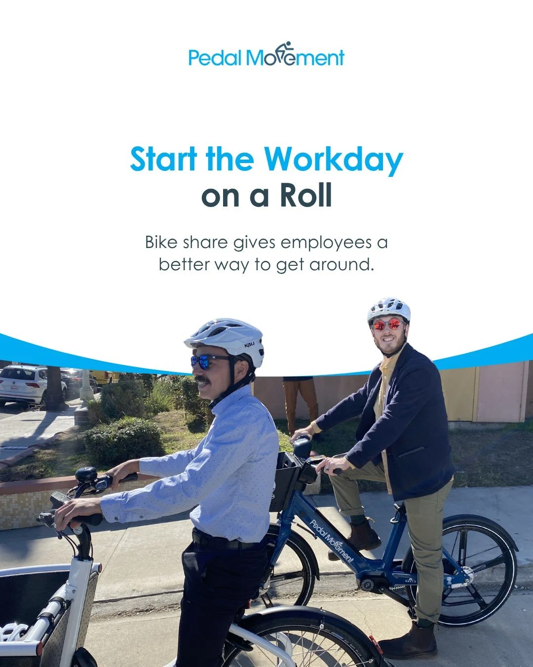 A stressful commute can follow someone into the workday. Traffic, parking, delays, and transportation costs all shape how people arrive at work before they ever sit down.

Bike share program access gives employees another option for short trips, tran