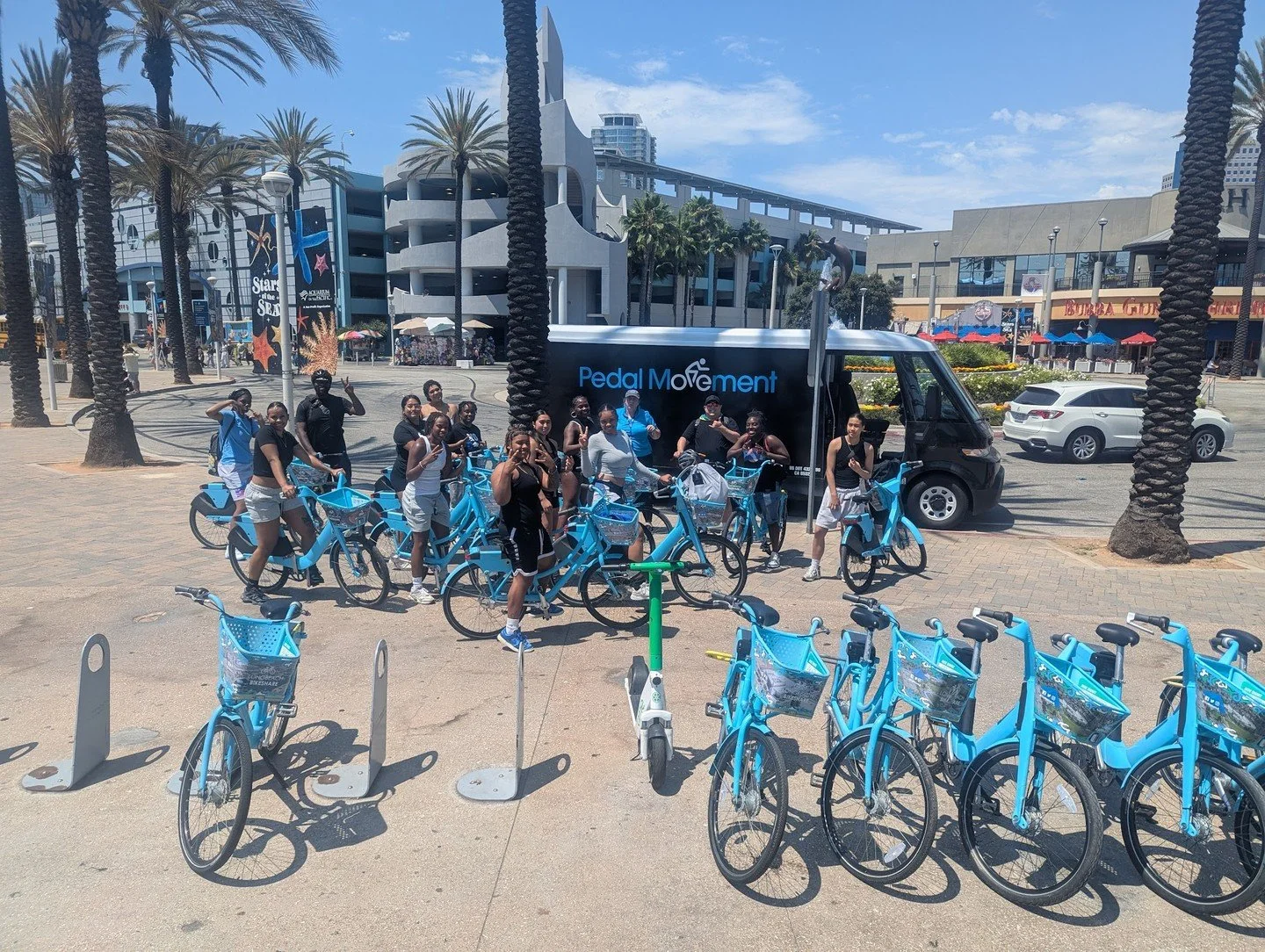 Libraries, parks, community centers, caf&eacute;s, and public plazas are some of the places where community life happens outside of home and work.

Bike share stations placed near these gathering spaces can make them easier to reach without adding mo