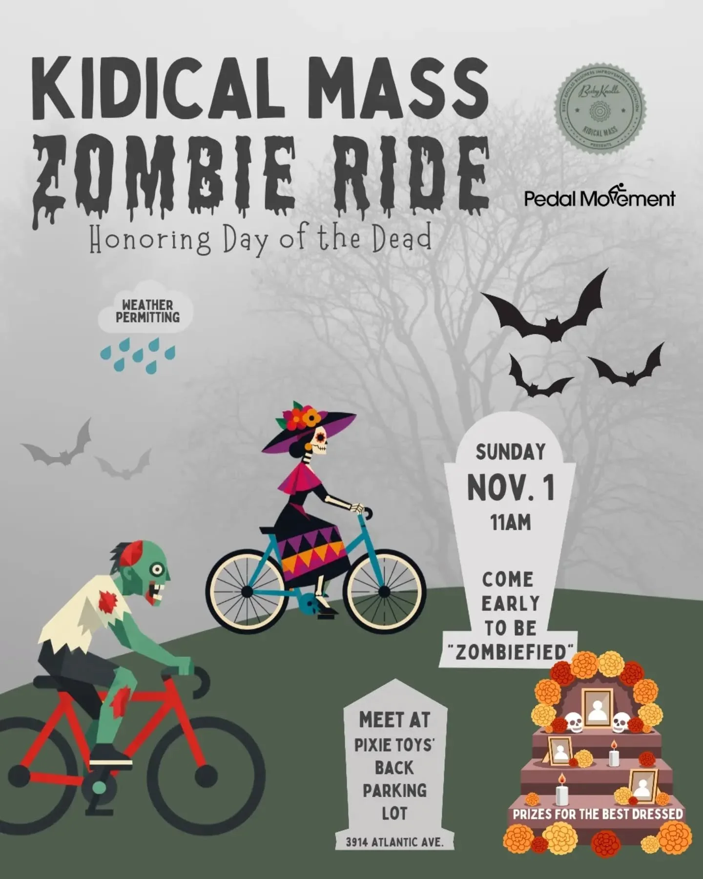 We will be providing free safety checks and repairs before the ride! So make sure you arrive early if you have anything you want us to check out! 🧟&zwj;♂️ 🧟&zwj;♀️ 🚲 ❤️