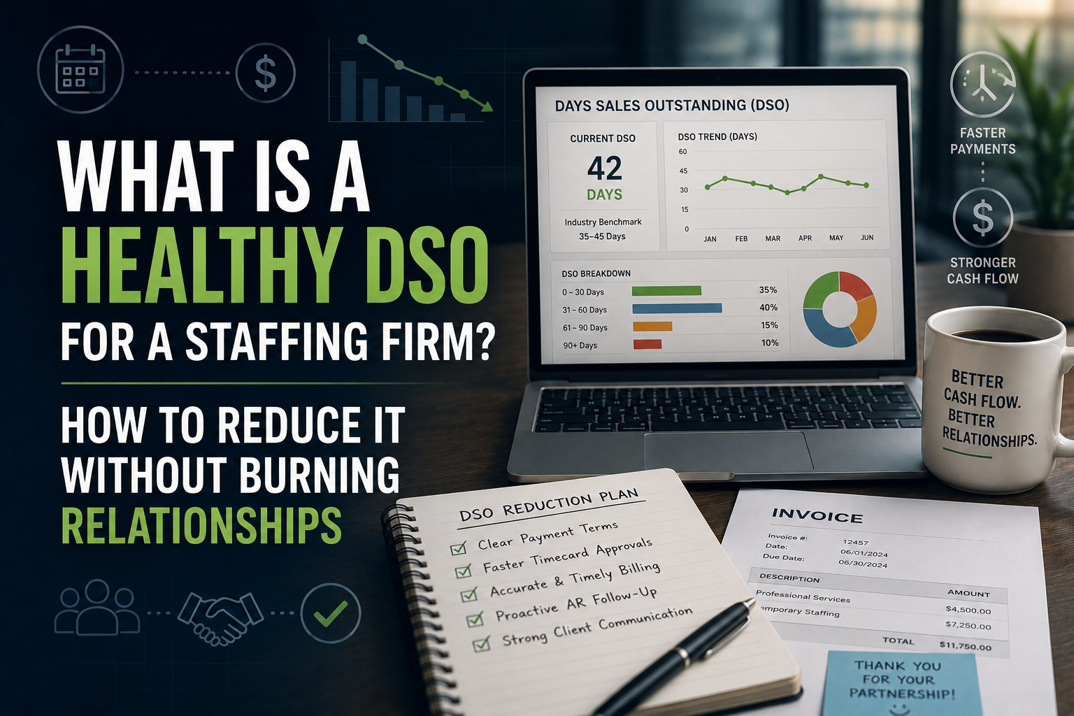 What Is a Healthy DSO for a Staffing Firm? How to Reduce It Without Burning Relationships