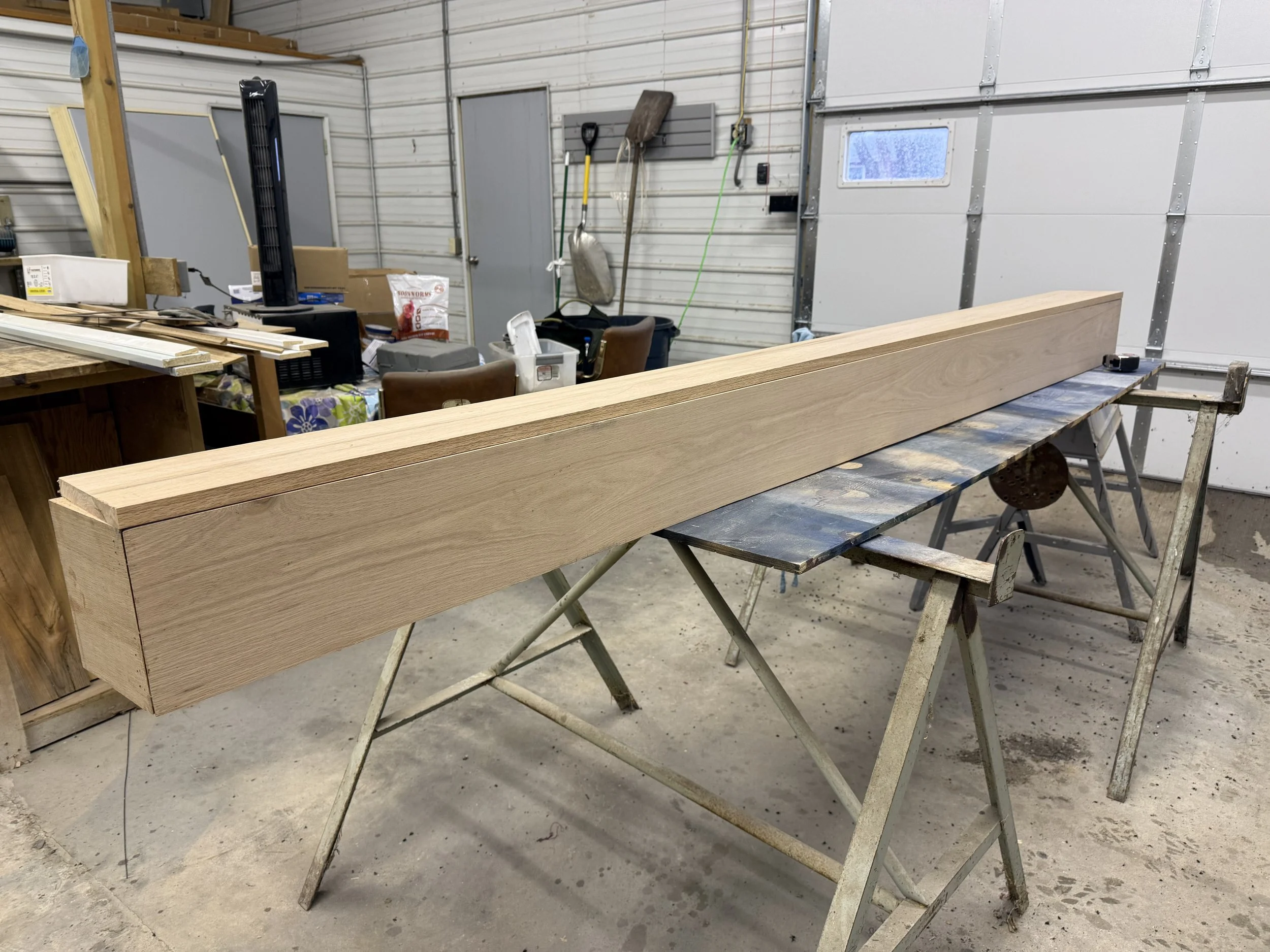 unfinished oak cornice