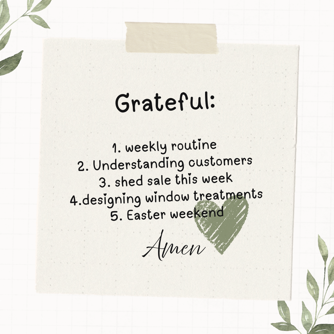 Grateful List for April 3.