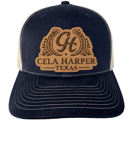 Cela Harper Leather Patch Baseball Cap