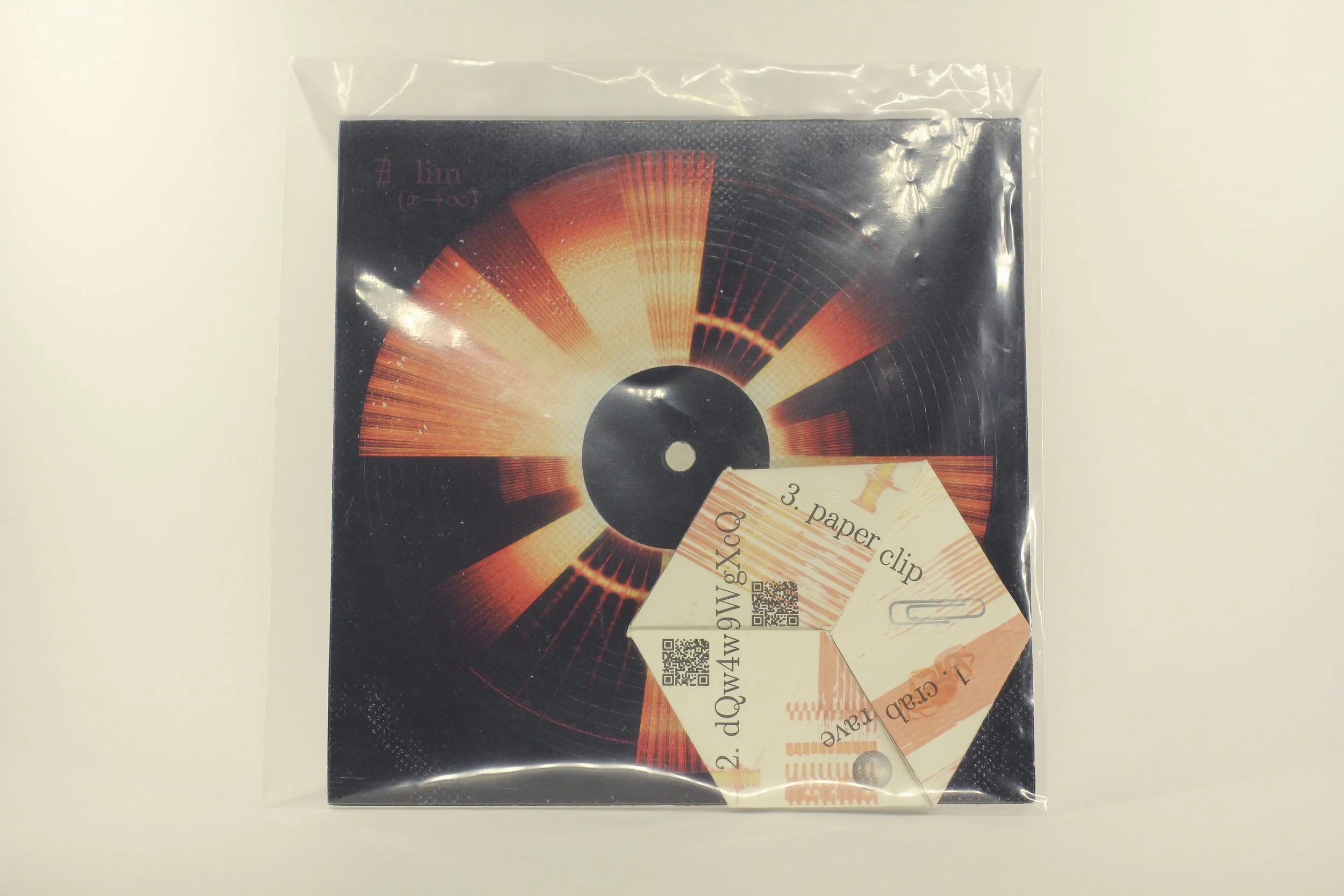 lim by Sharon Ahn and Brody Nies - Full packaging featuring the tetraflexagon album notes that can be folded and refolded to hide or reveal the track names. 
