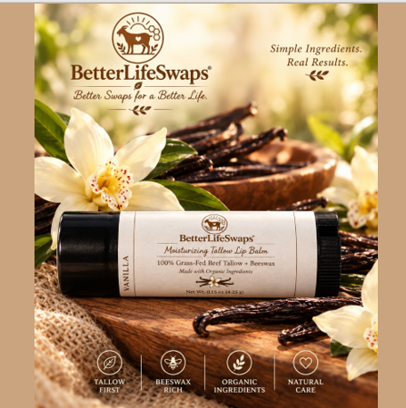 BetterLifeSwaps® Tallow Lip Balm