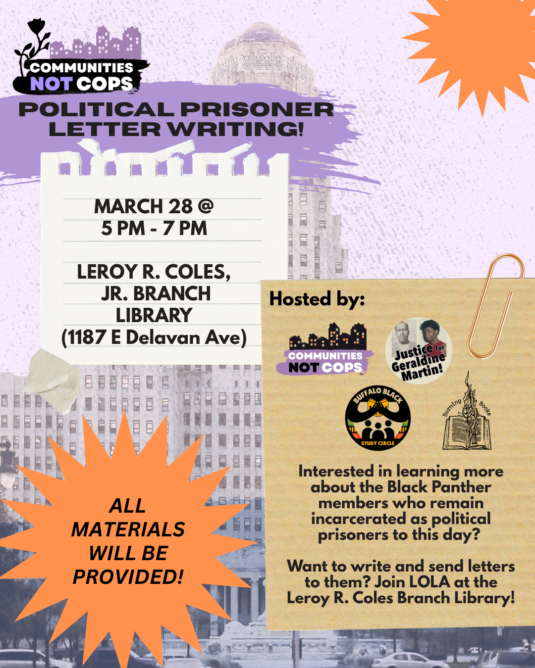 Political Prisoner Letter Writing