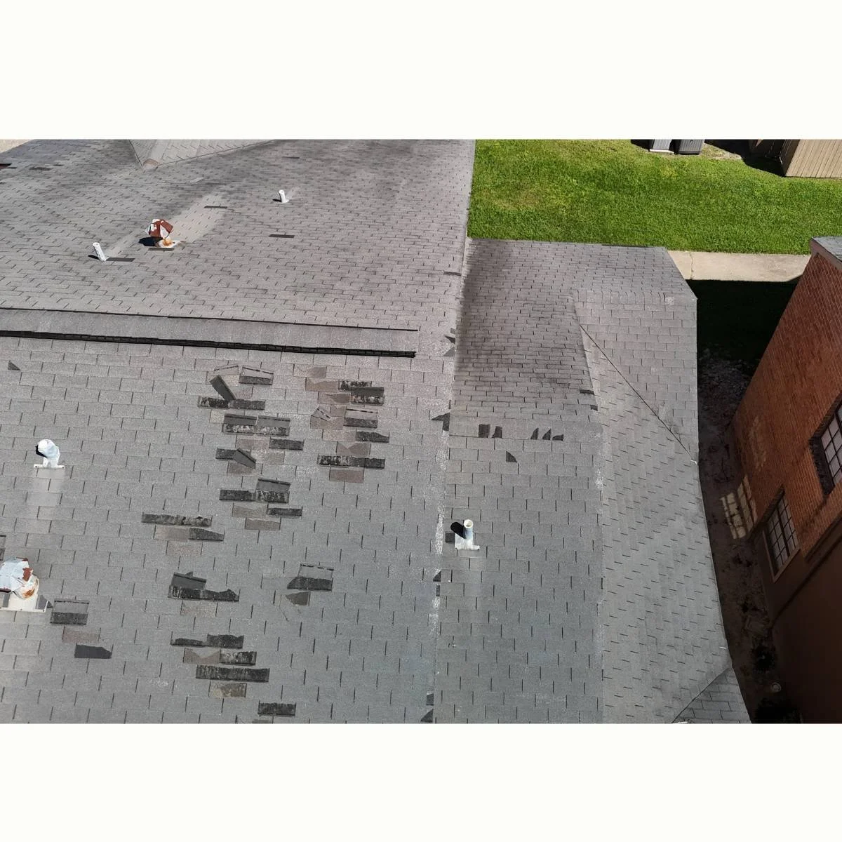 Houston area home with roof damage