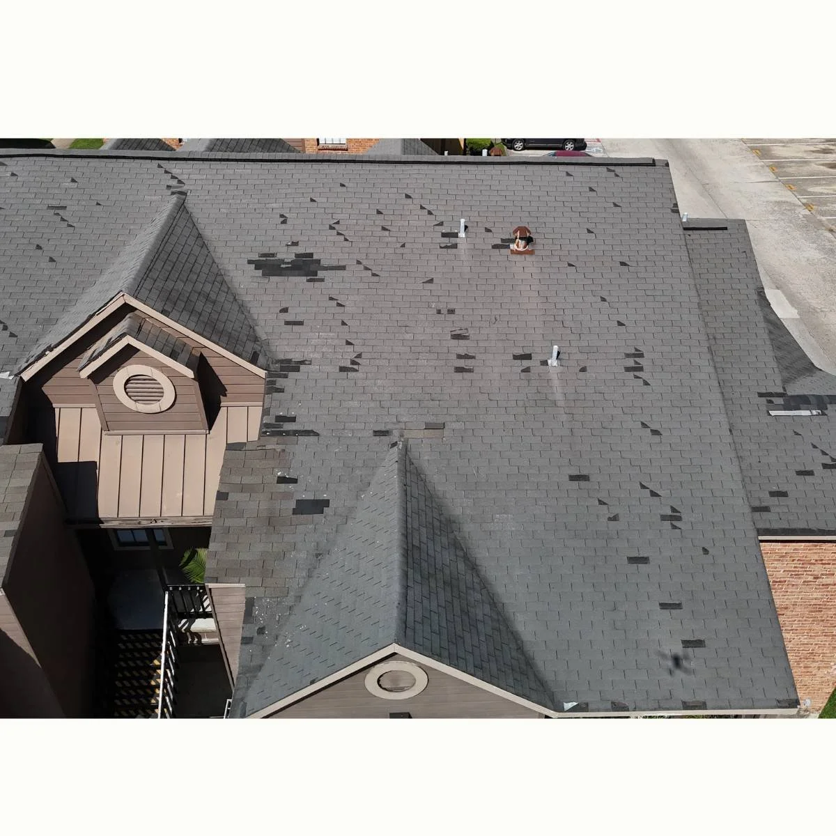 Another Houston area home with shingle damage