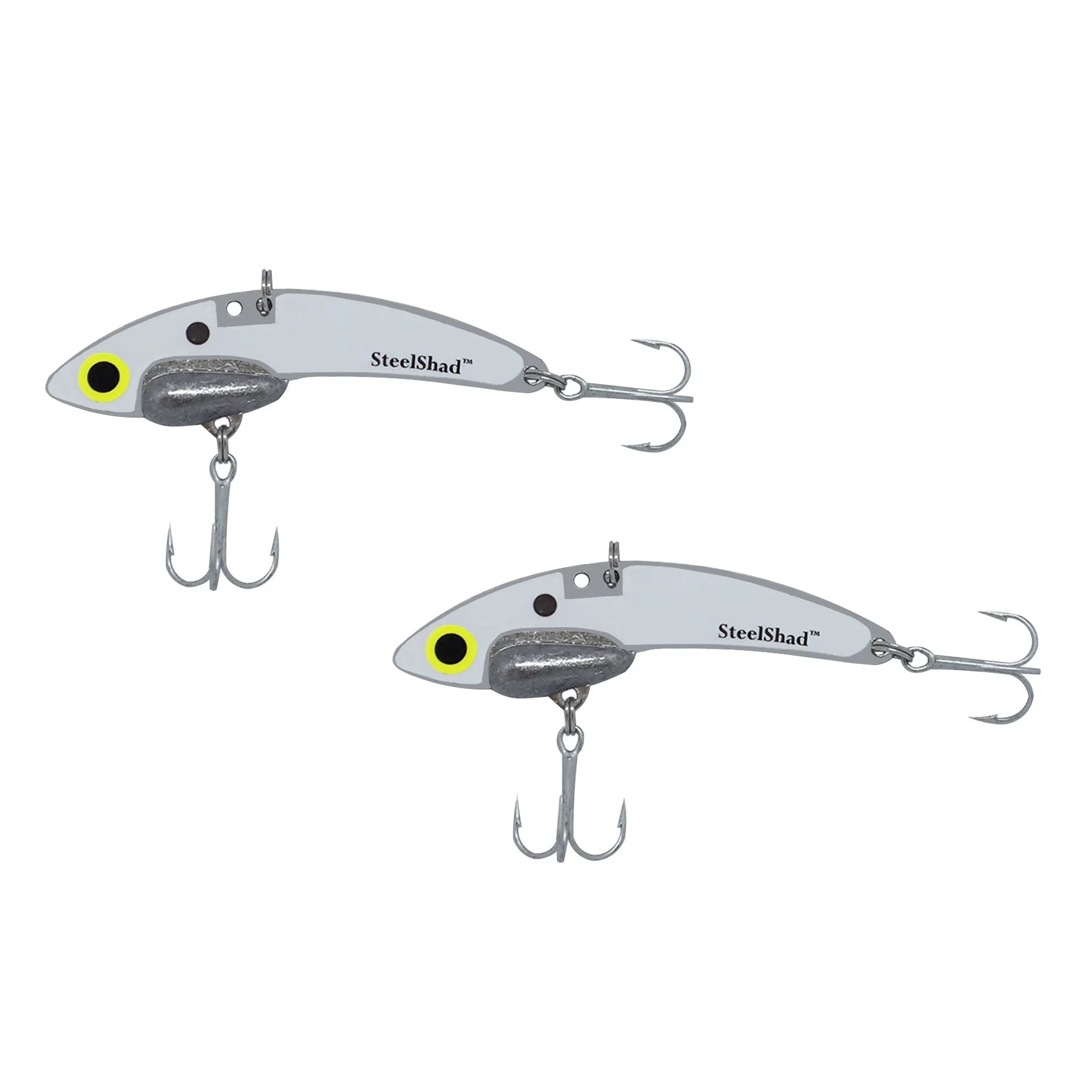 Steelshad Blade Bait mini (White) 1/4 oz. 2 pack