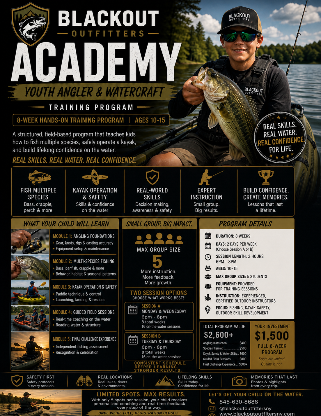 Outdoor Skills Academy- Youth Angler & Watercraft