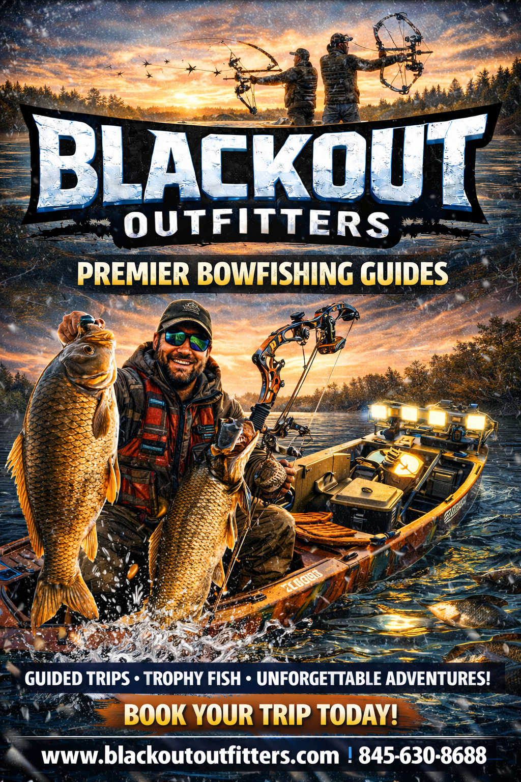 Half day (3 Hour) Reservoir Bow fishing (price per person)