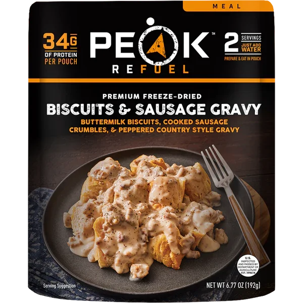 Peak Refuel Biscuits & Sausage Gravy