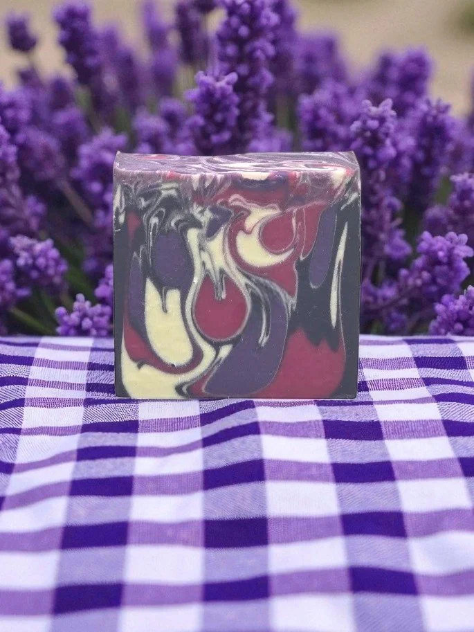 Bethany’s Alabaster Lavender Martini beer soap bar by Psalm 23 Soap Ministry