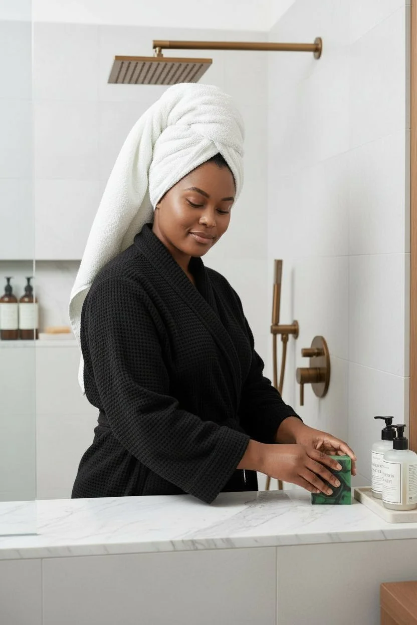 Sublime Offering Lime Twist beer soap bar in hand