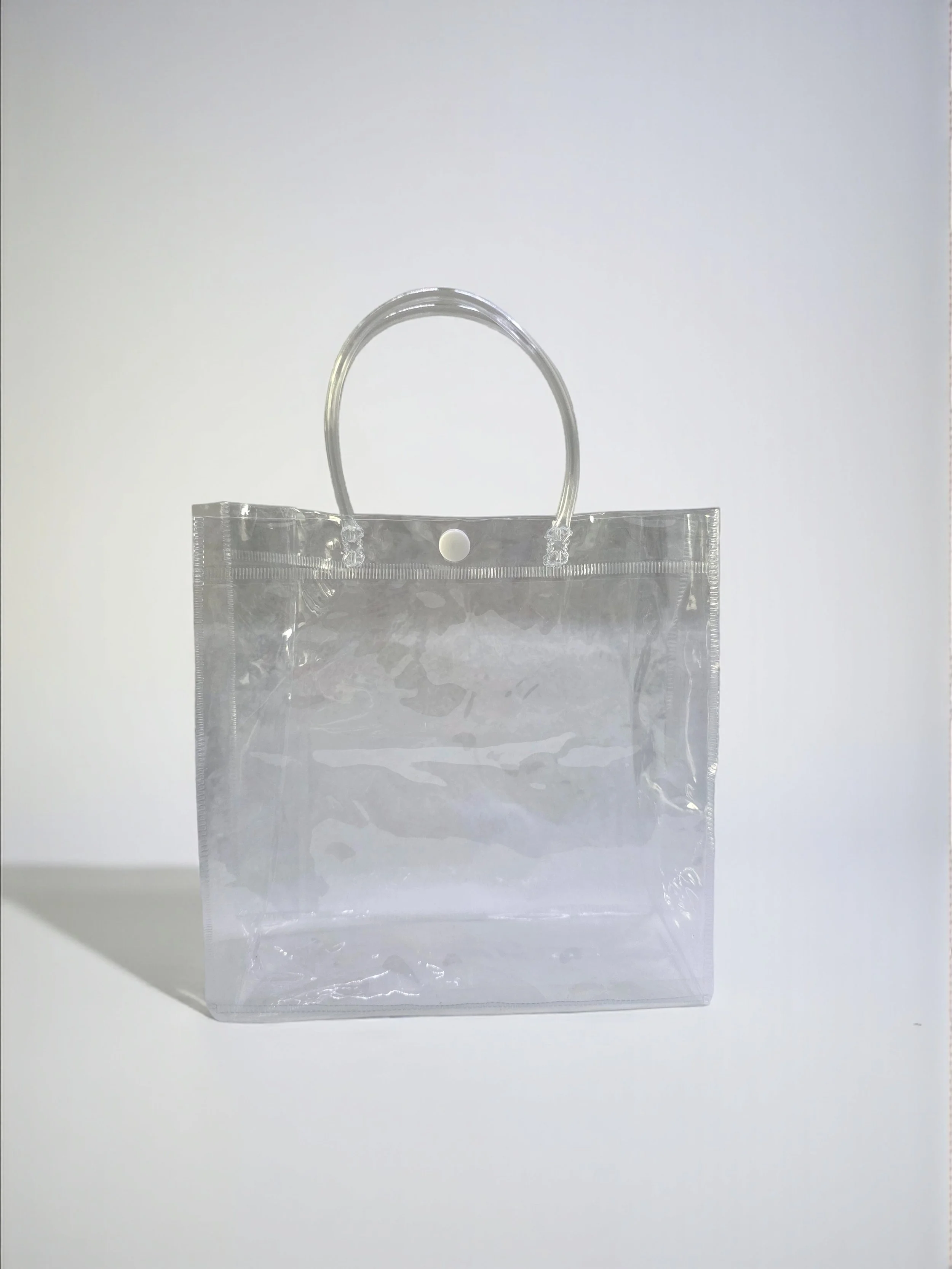Clear Reusable Gift Tote with Handles - Medium