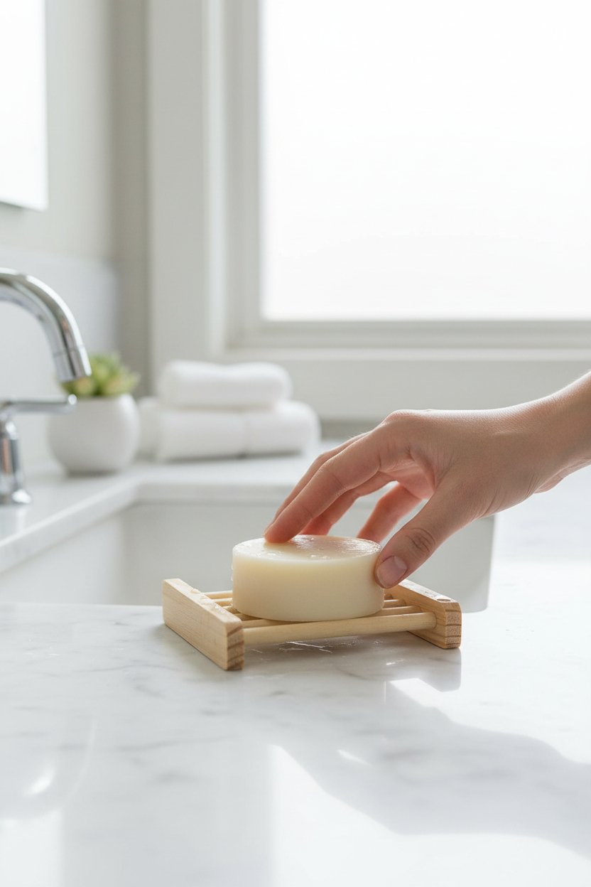 Solid Foot Repair Balm on counter