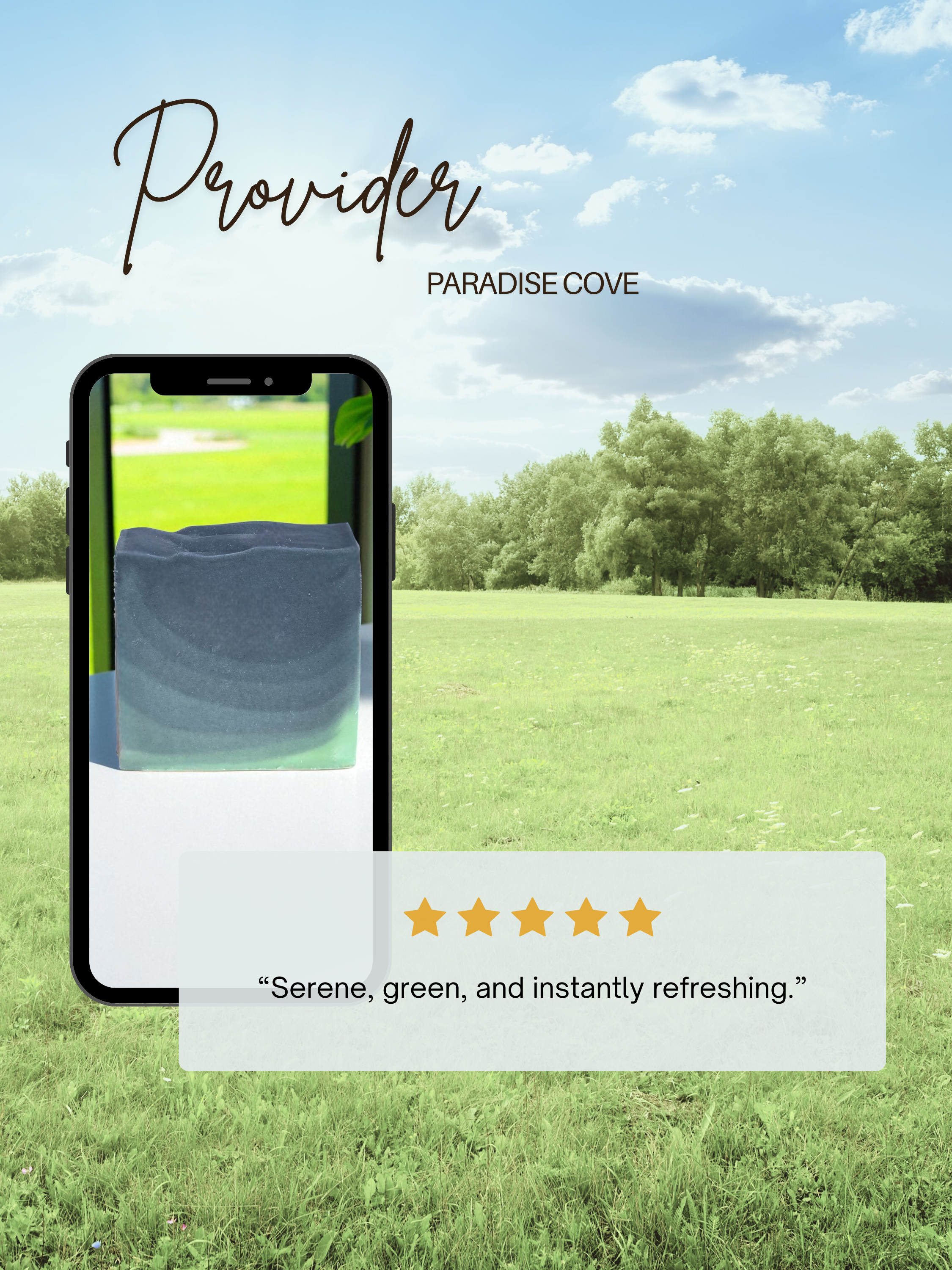 Customer review graphic for Provider Paradise Cove beer soap bar