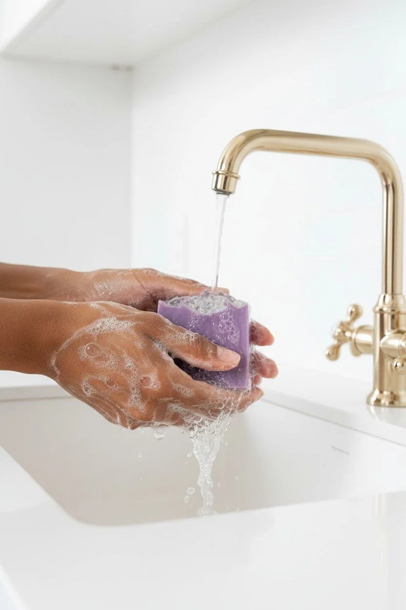 psalm23-purple-reign-jolly-grape-pop-beer-soap-in-use.jpg