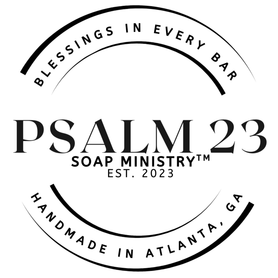 Bible verse Psalm 23 with a silhouette of a person praying at sunset