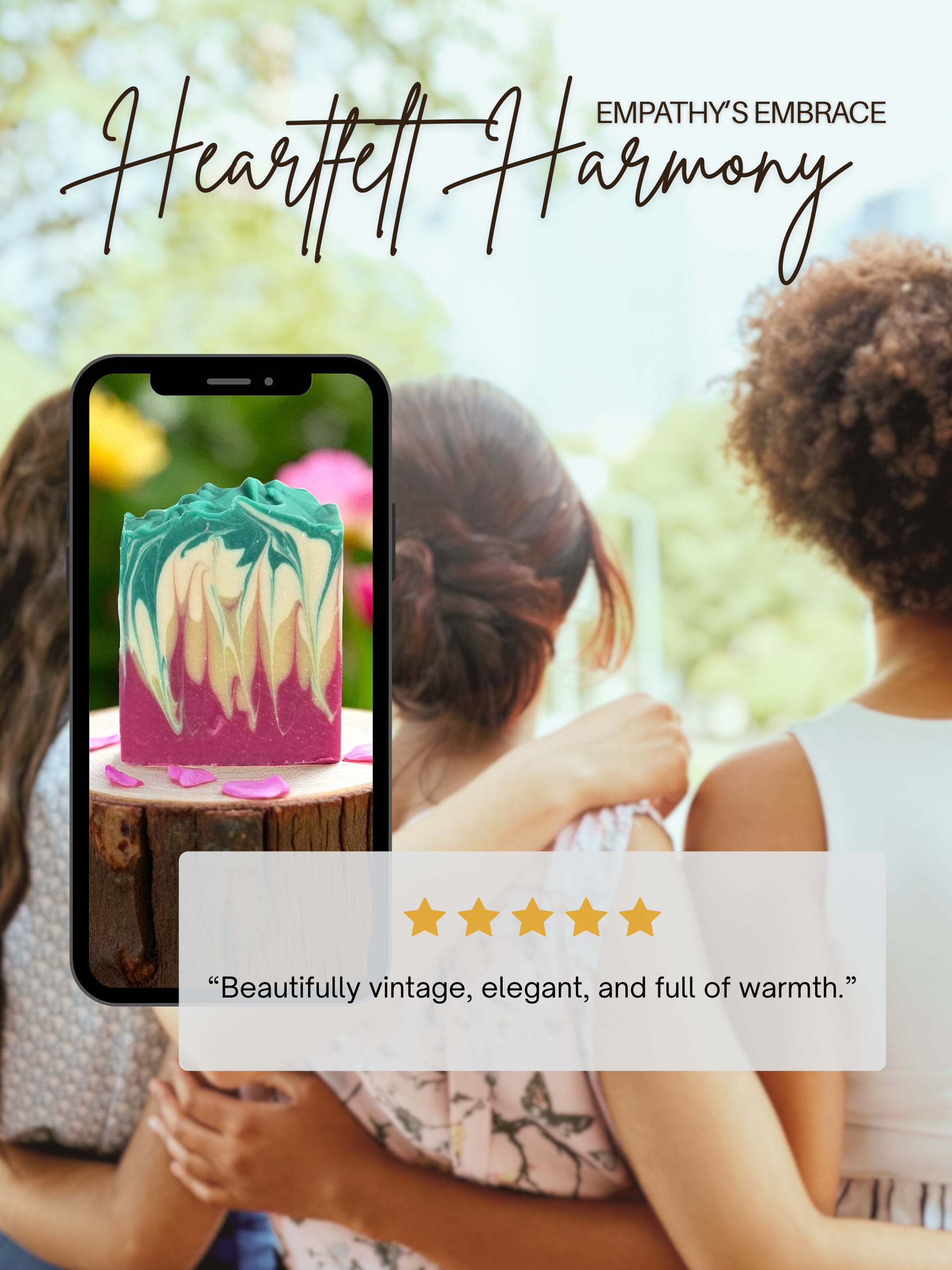 Customer review graphic for Heartfelt Harmony Empathy’s Embrace beer soap bar