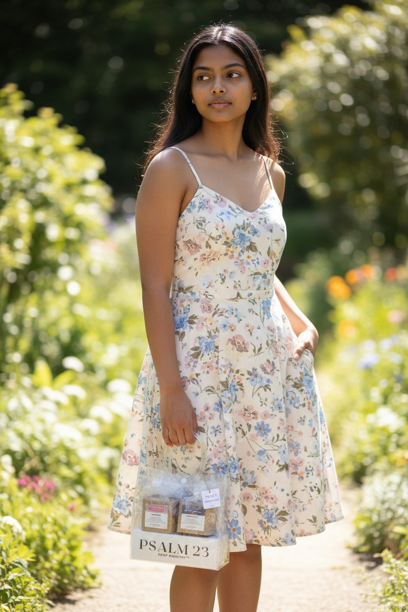 New Beginnings gift set being held