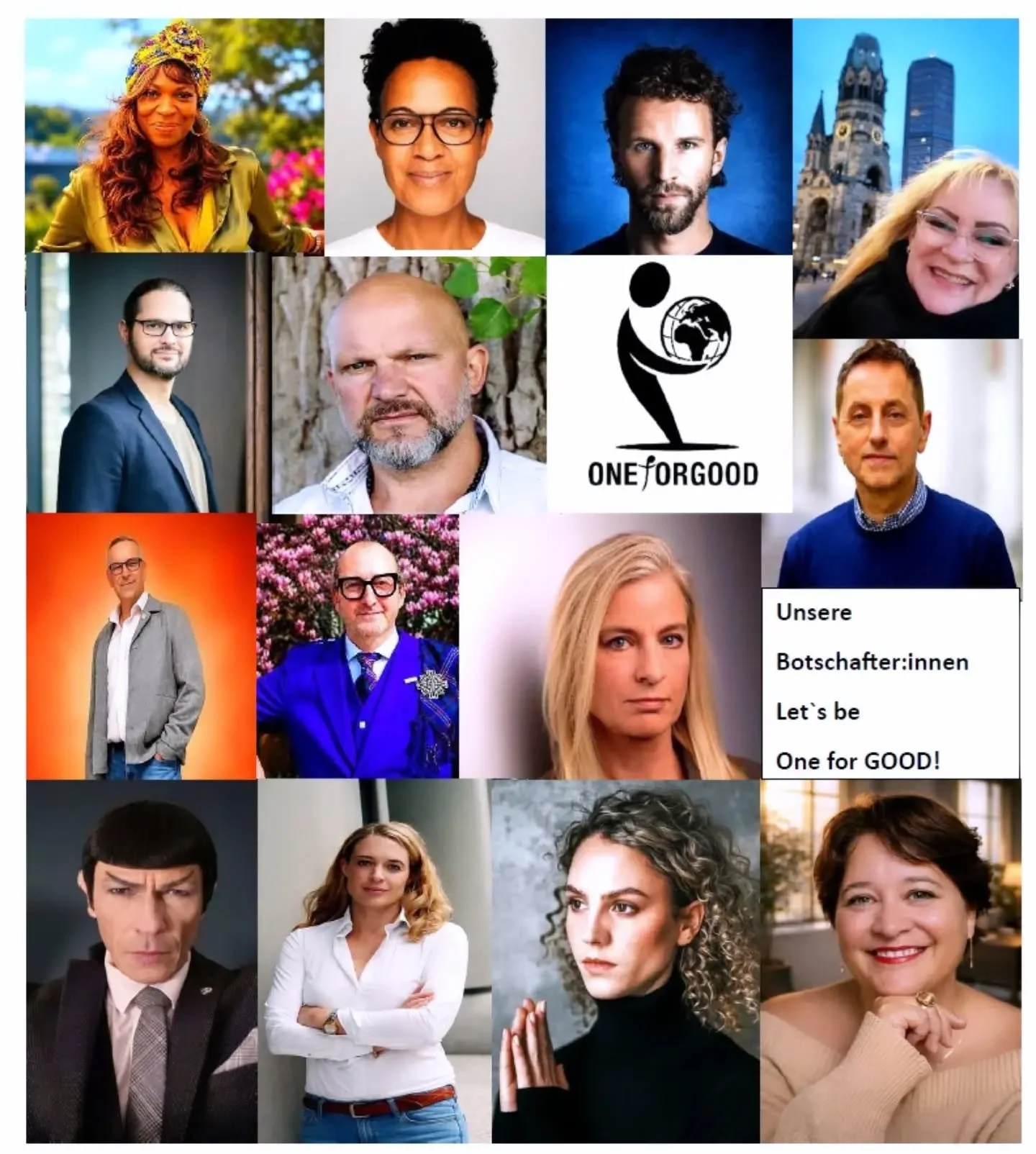 ✨ Das sind unsere Botschafter. 
❣️ Danke, dass es Euch gibt.
 Lets do it - WE are One for GOOD