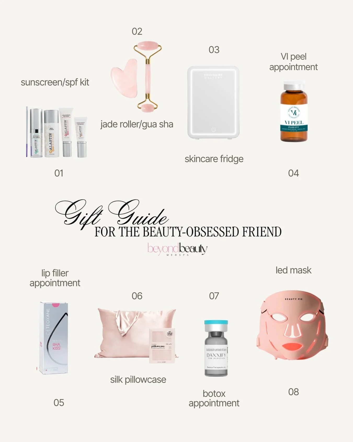 Gift Guide for the beauty-obsessed friend 🤍

If you&rsquo;re still looking for the perfect present, these picks never miss &mdash; skincare, self-care, and everything in between. Skincare tools, beauty treatments, etc., there&rsquo;s something here 