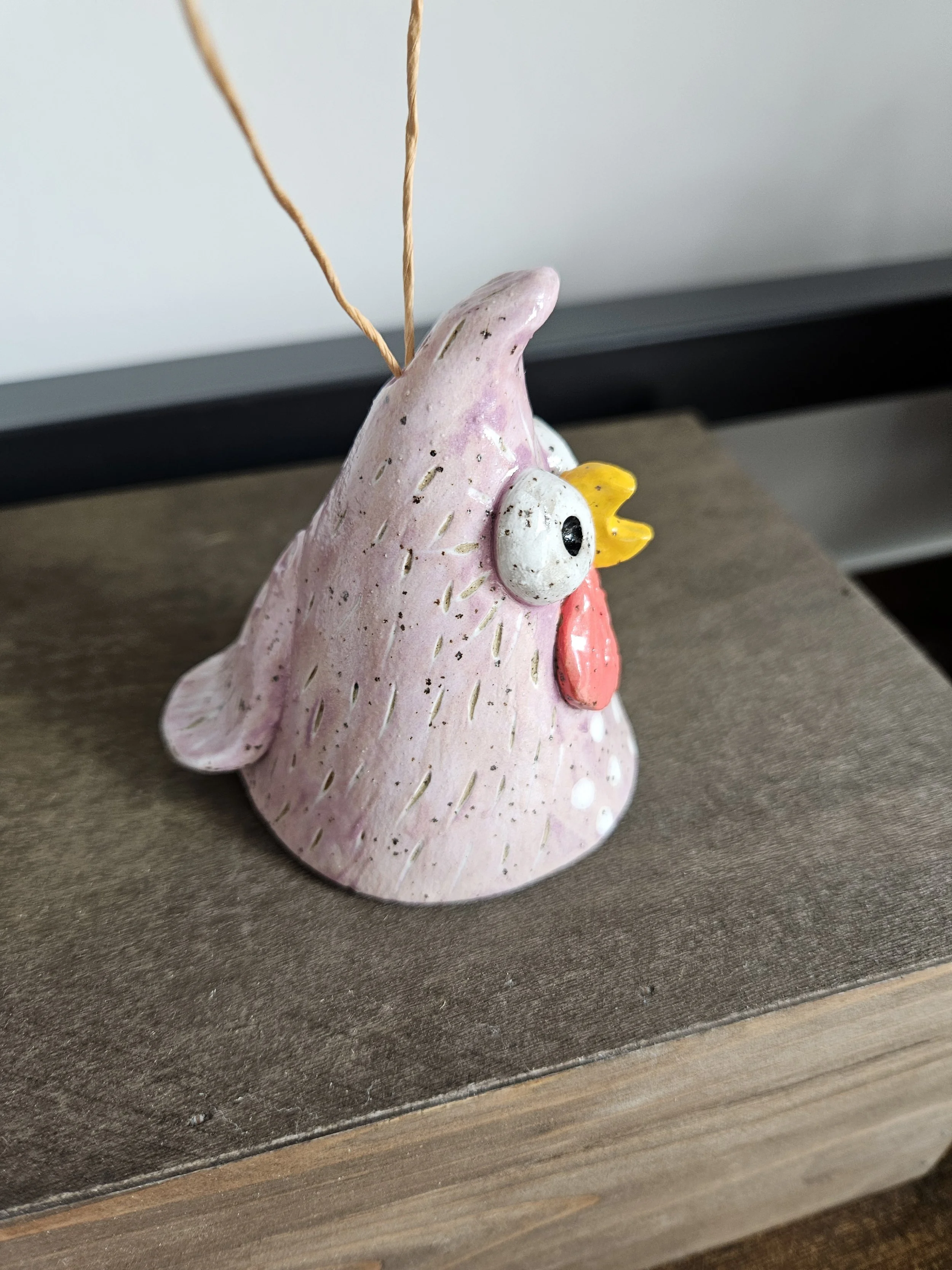 Chicken Ornament - Light Purple