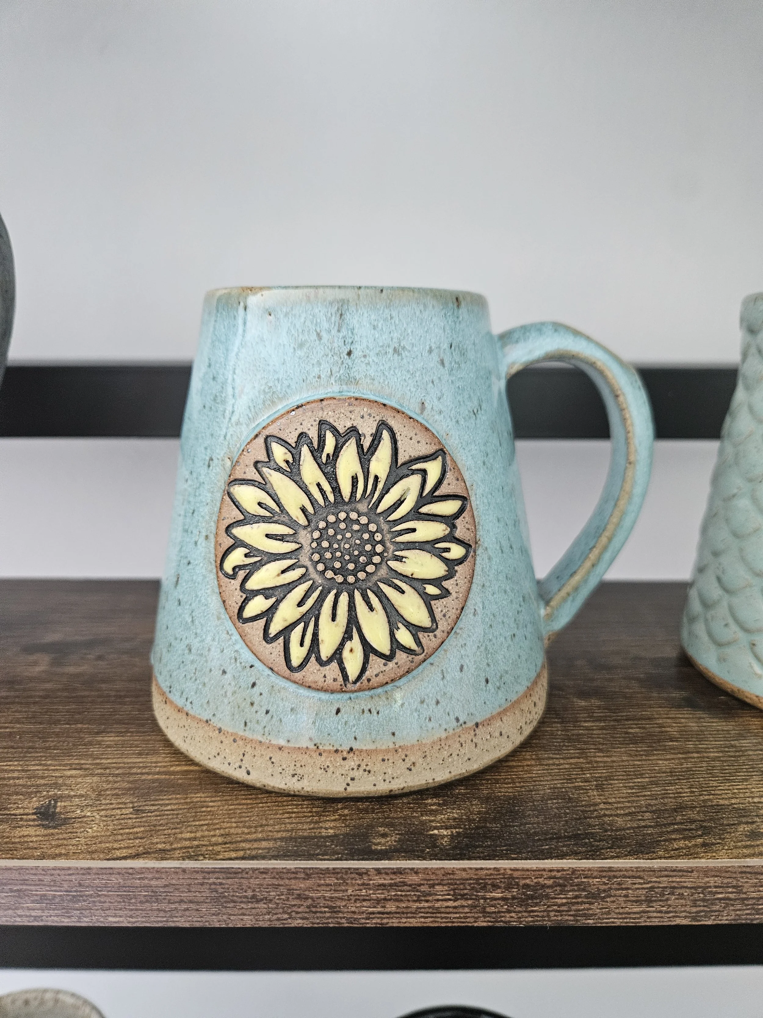 Sunflower Mug - Turquoise