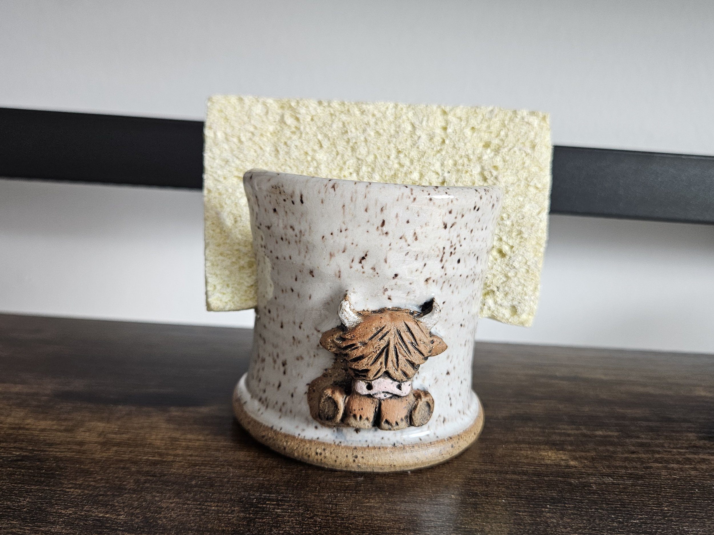 Highland Cow Sponge Holder