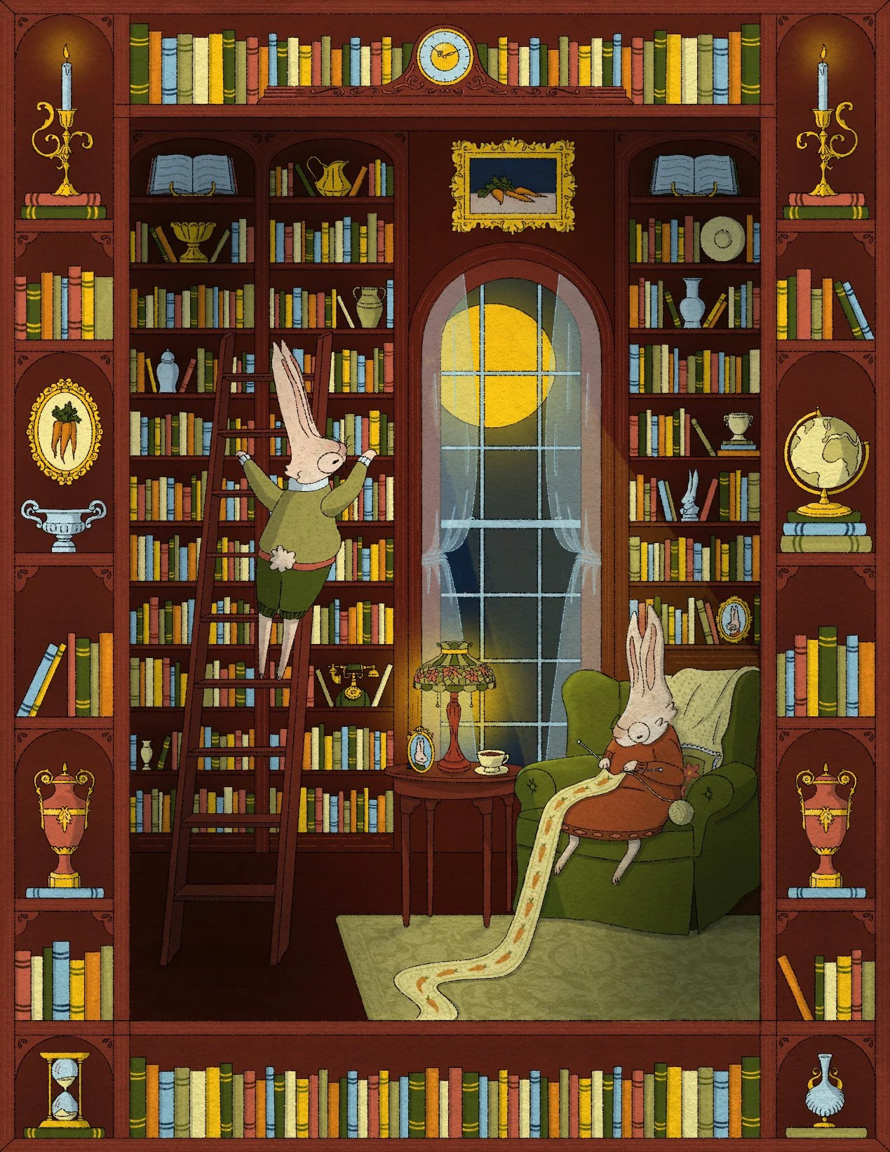 PRE-ORDER: A Library for Rabbits Giclée Print
