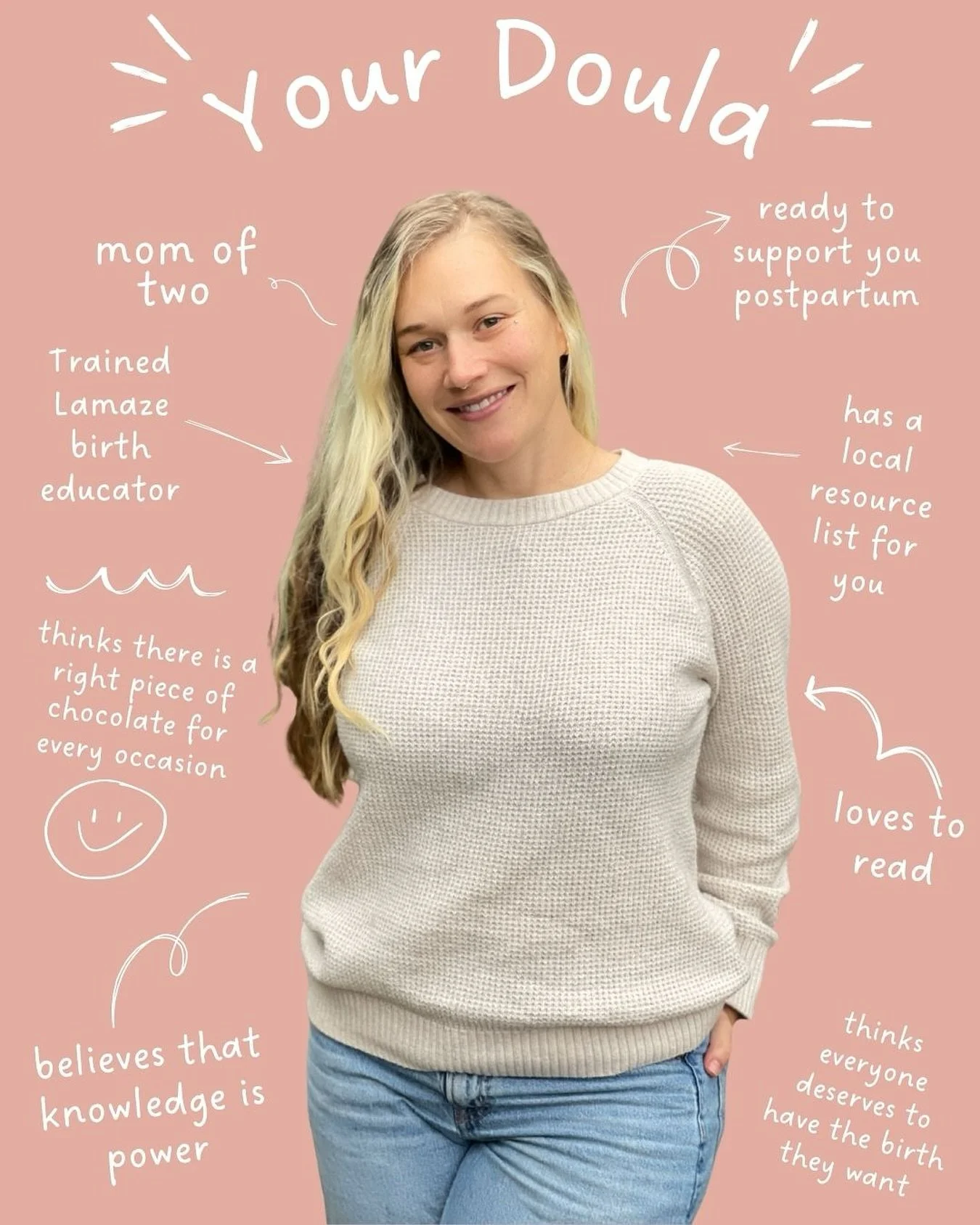 Meet your Doula for Birth and Postpartum:
I&rsquo;m Melodie - baker, adventurer, reader, animal lover, mom and the Doula behind Bloomkind 🌿

I started this work because I know how isolating and overwhelming pregnancy and postpartum can be. My goal i
