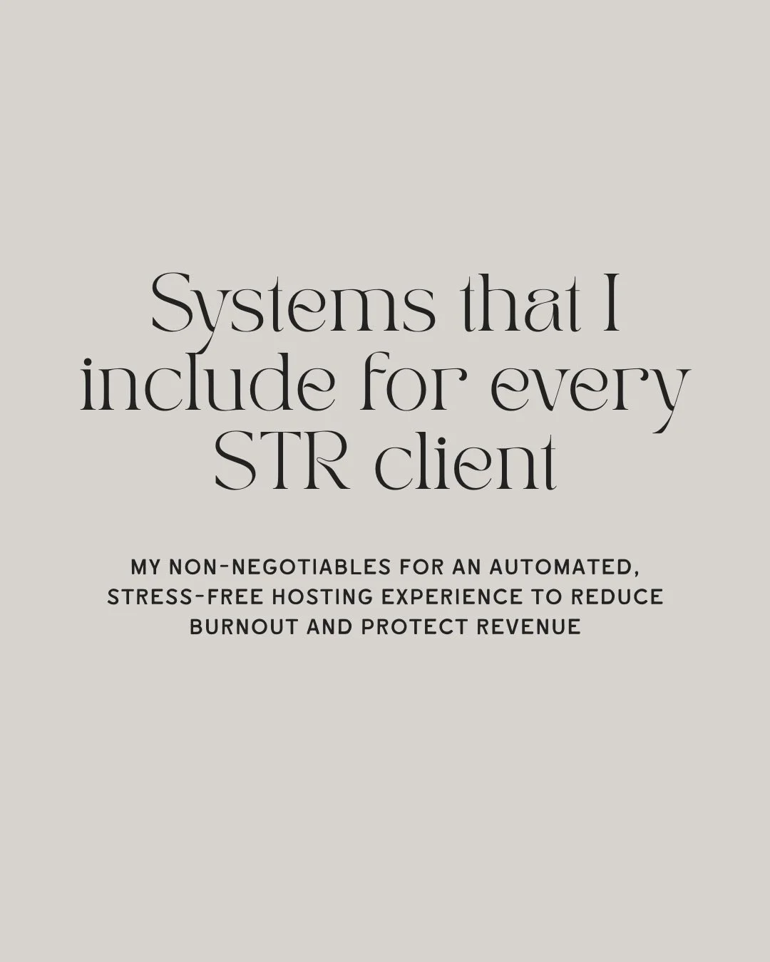 These aren&rsquo;t random tools I like.
They&rsquo;re the systems I include for every STR client because they solve the same problems over and over again.

Missed cleans.
Too much guest messaging.
Pricing that falls behind the market.
Owners feeling 
