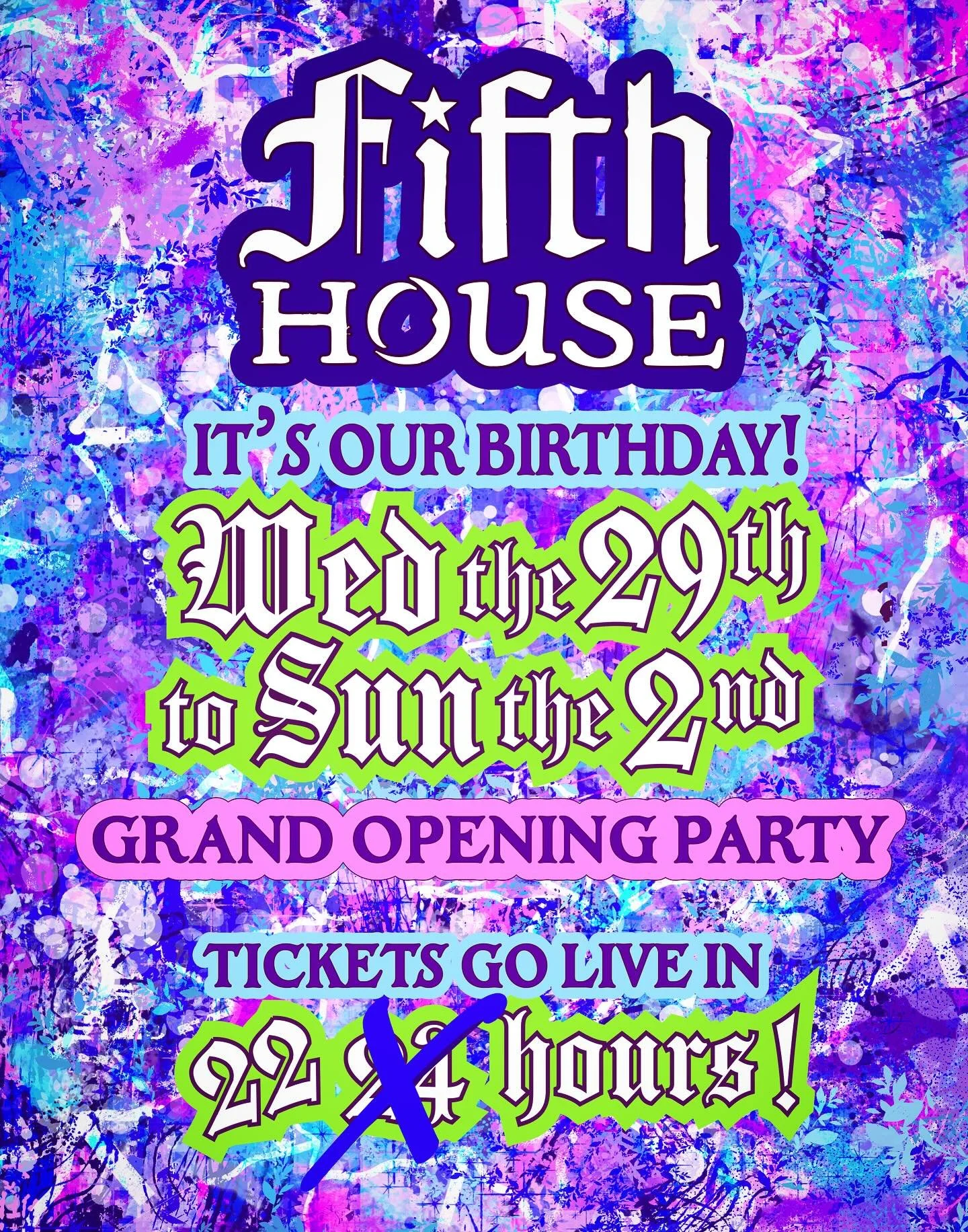 Come one come all, it&rsquo;s the fated show in town&hellip; bc it all just feels like it was meant to be ✨ Swipe for some BTS progress pics and peek that galactic-ass bar top 😵&zwj;💫 It&rsquo;s said that the fifth house is the arena one creates in