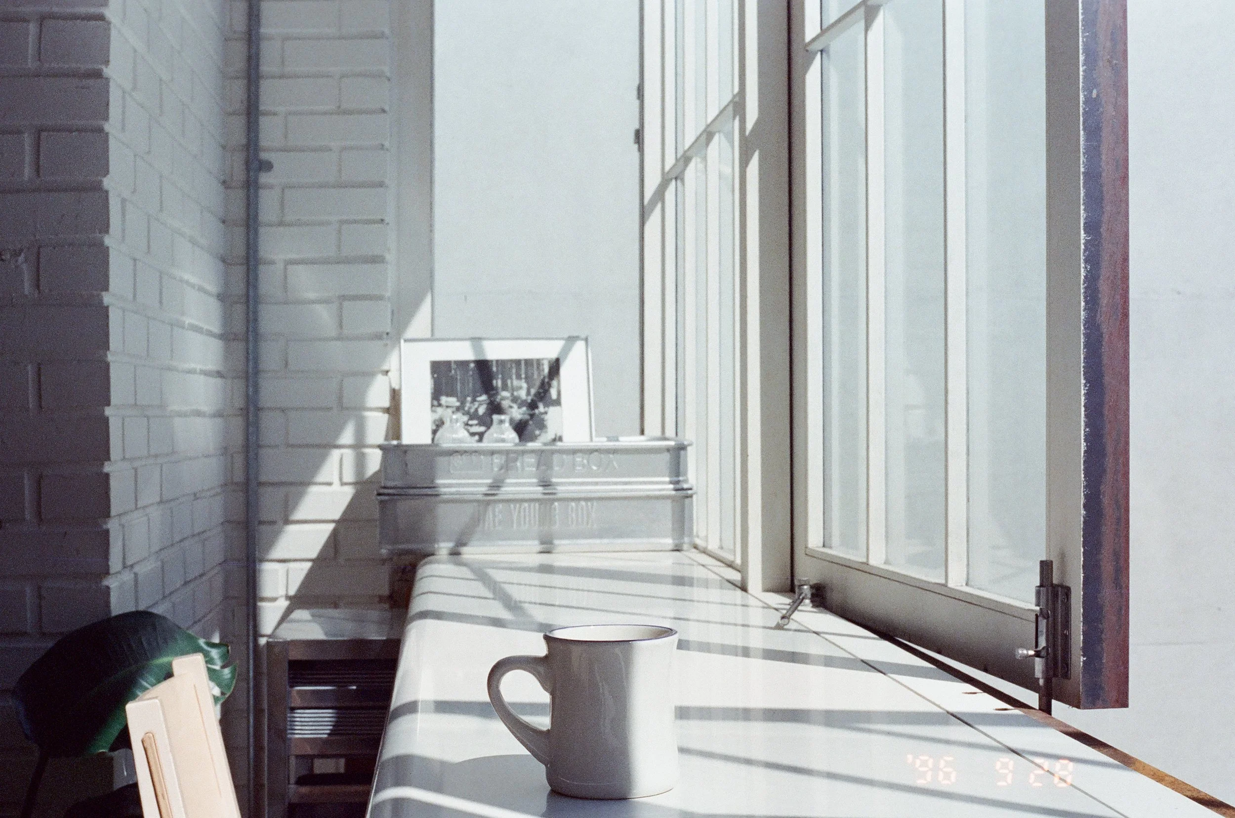 View of the window seat in Lilion Bakery