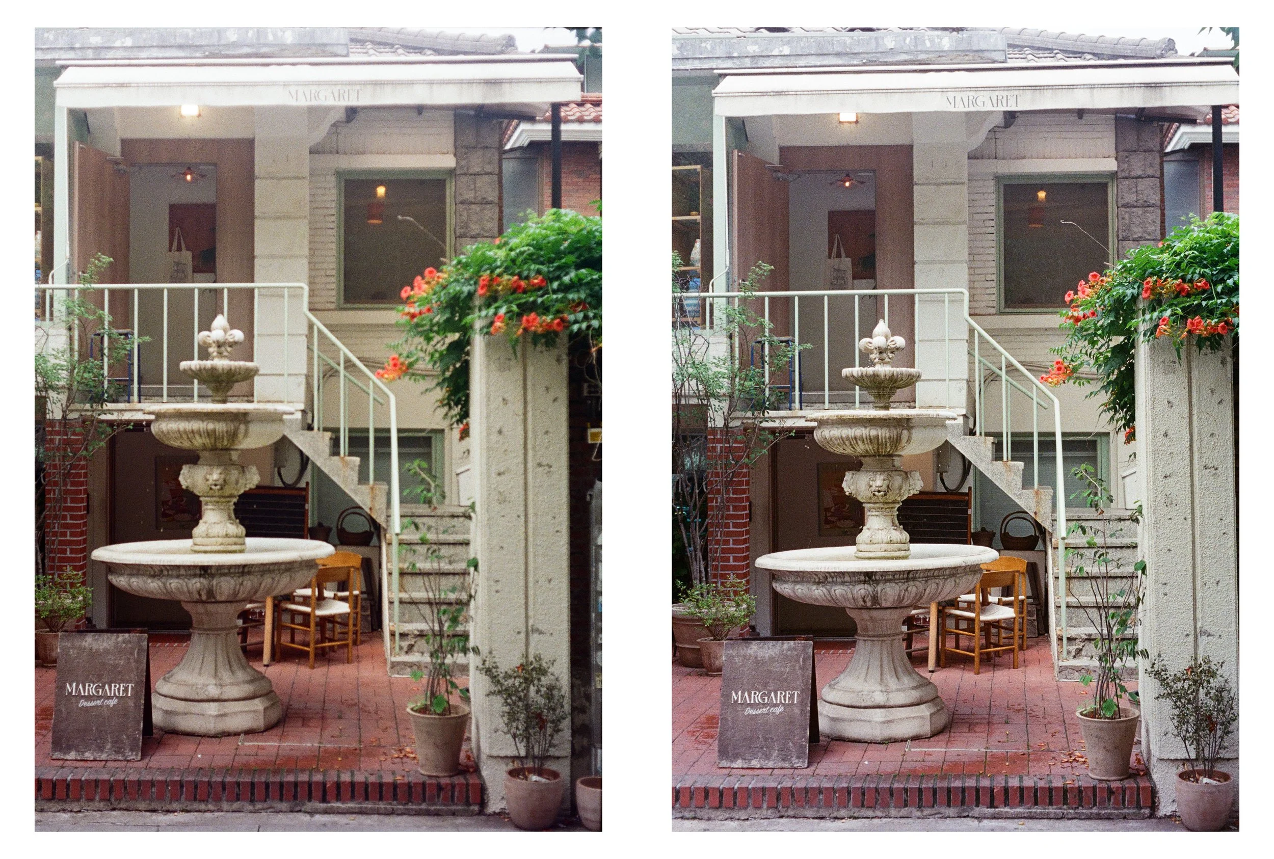 Side by side comparisons of a functional Olympus Pen FT versus an Olympus Pen F with a misaligned mirror.