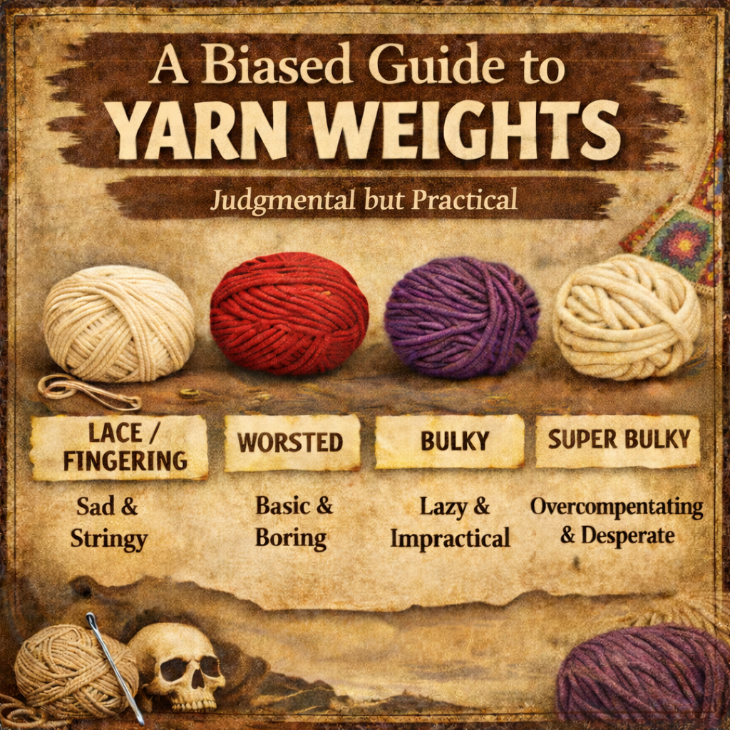 Biased Guide to Yarn Weights