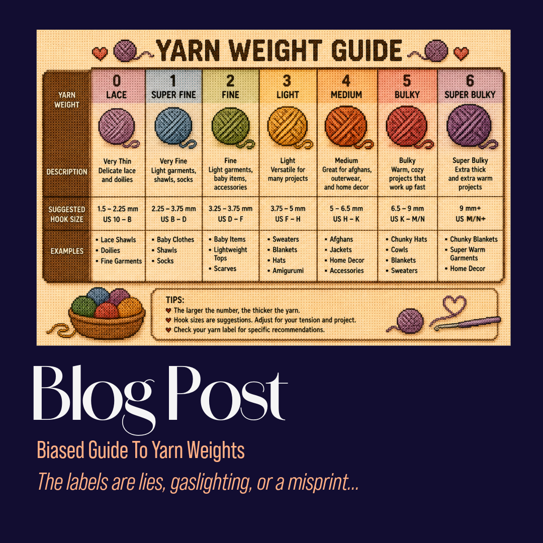 Biased Guide to Yarn Weights