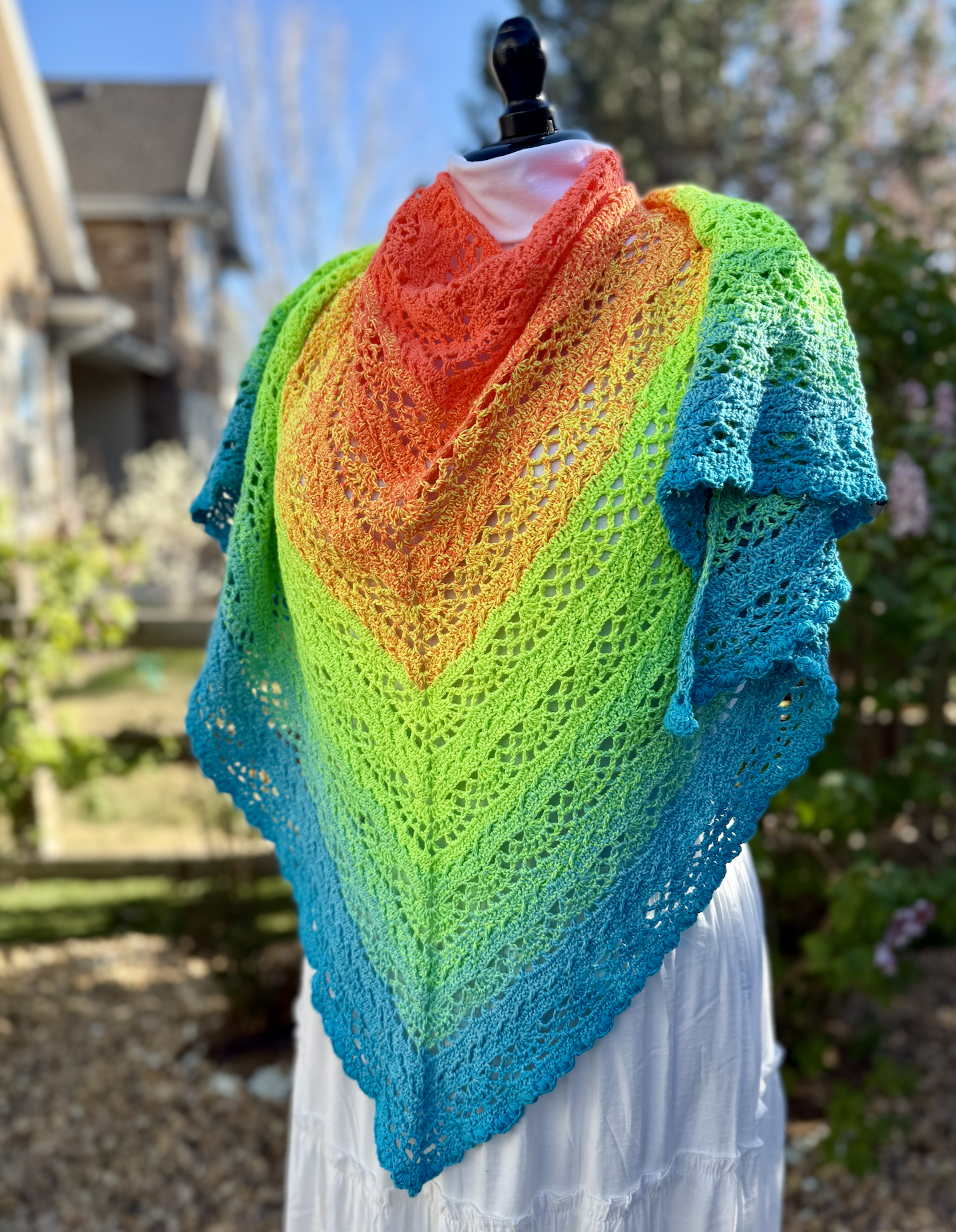 Crochet Pattern: Stretchy Toes Shawl