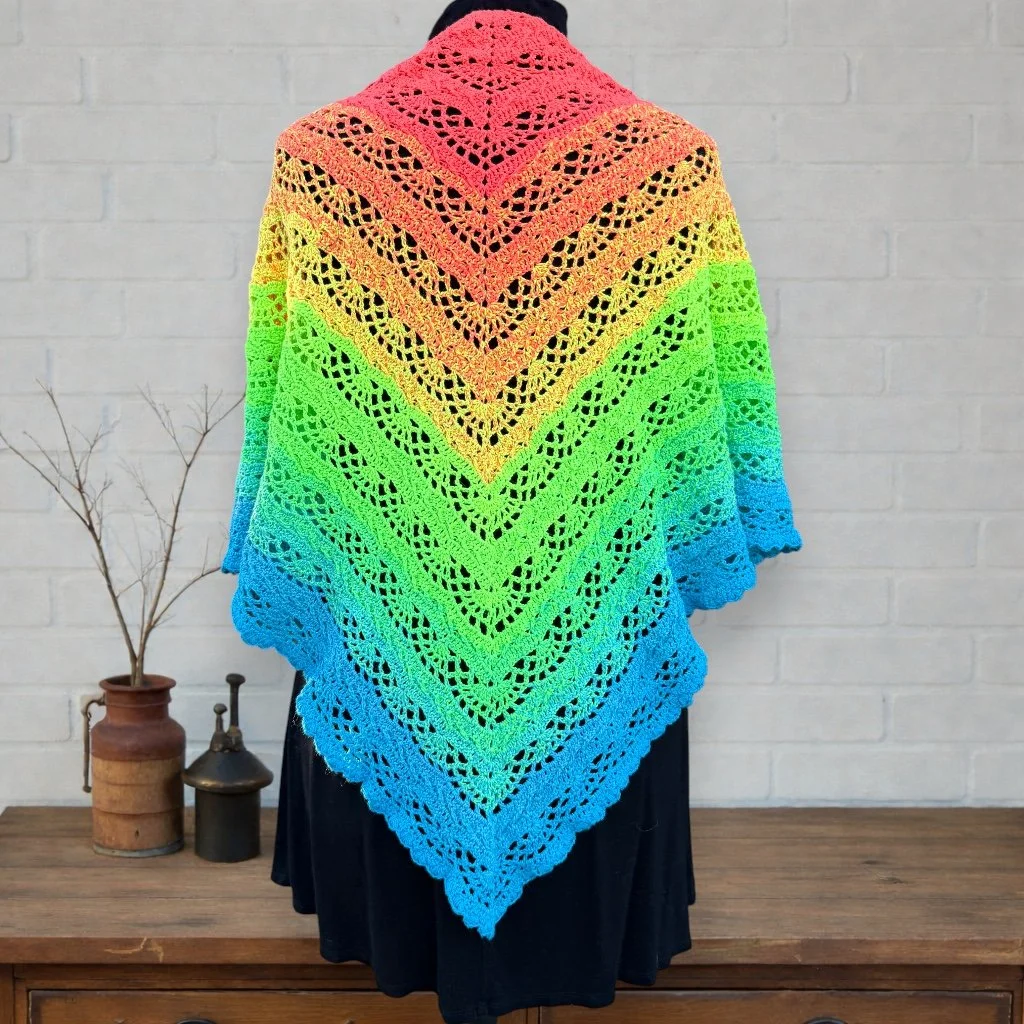 Crochet Pattern: Stretchy Toes Shawl