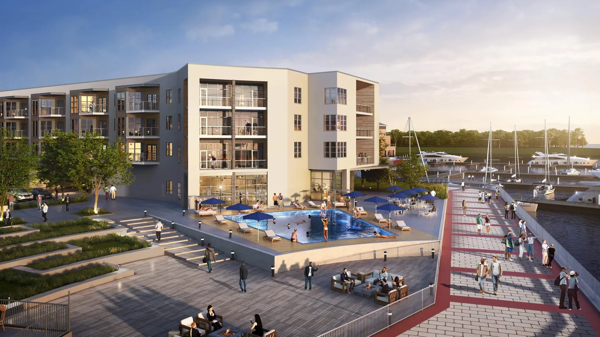 The August at Steelpointe Harbor