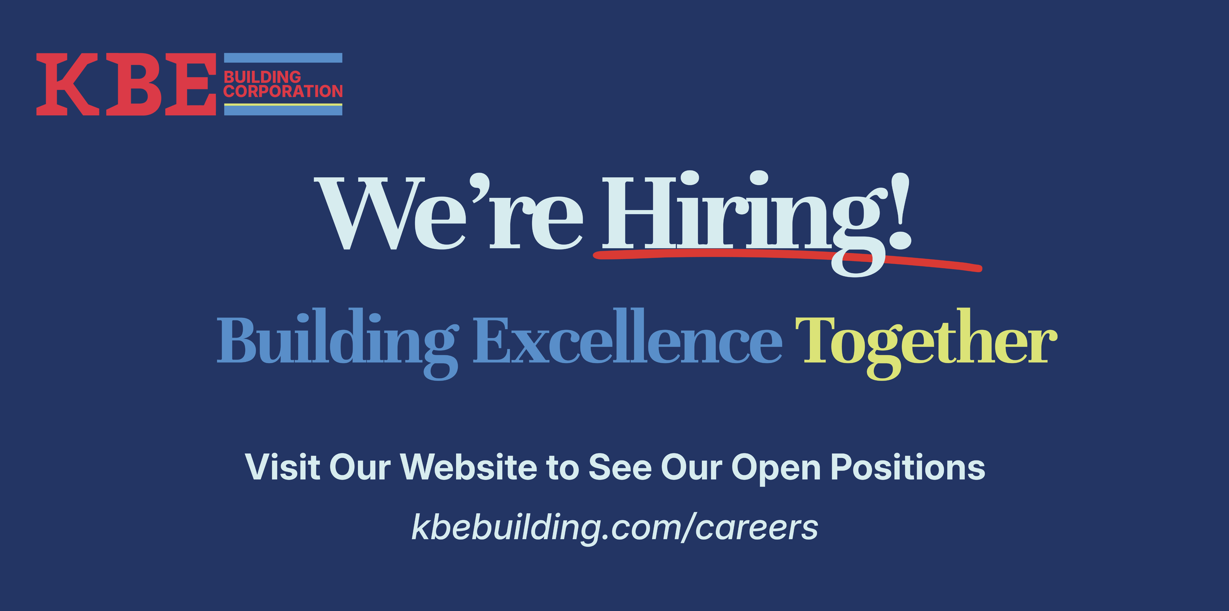 KBE Hiring Banner