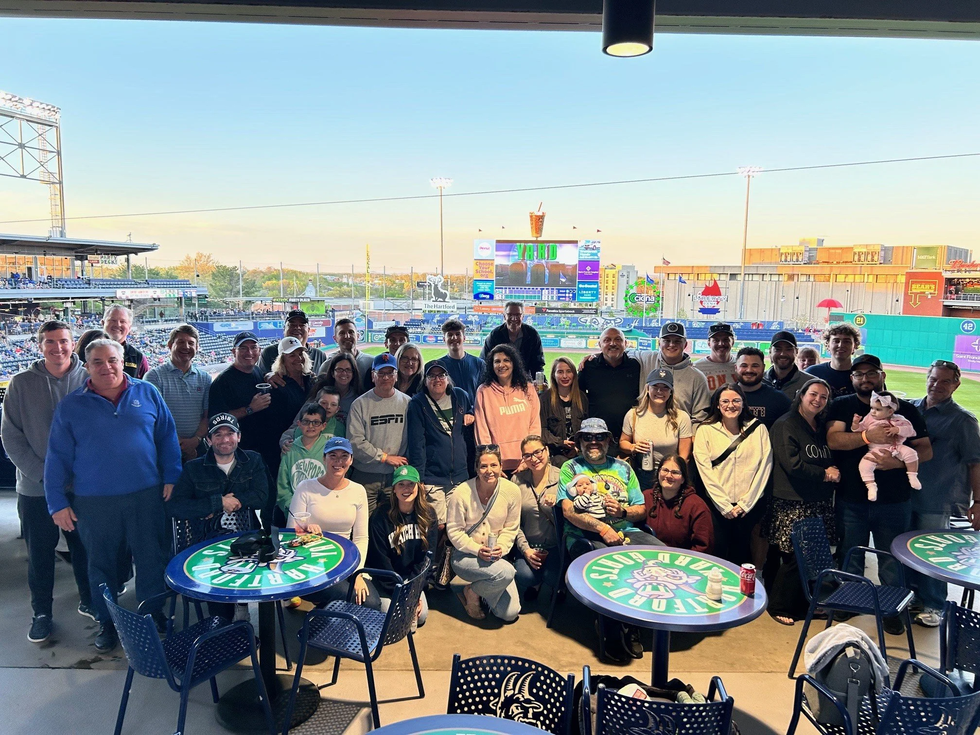 KBE Employees at Company Outing - Yard Goats Baseball Game